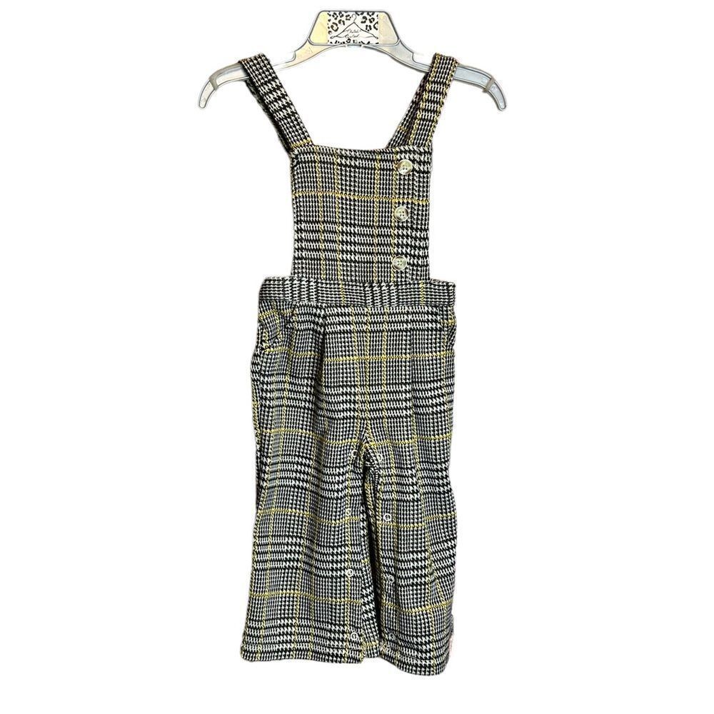 5 for $25🔥12M Black Plaid Wonder Nation Overall Jumpsuit